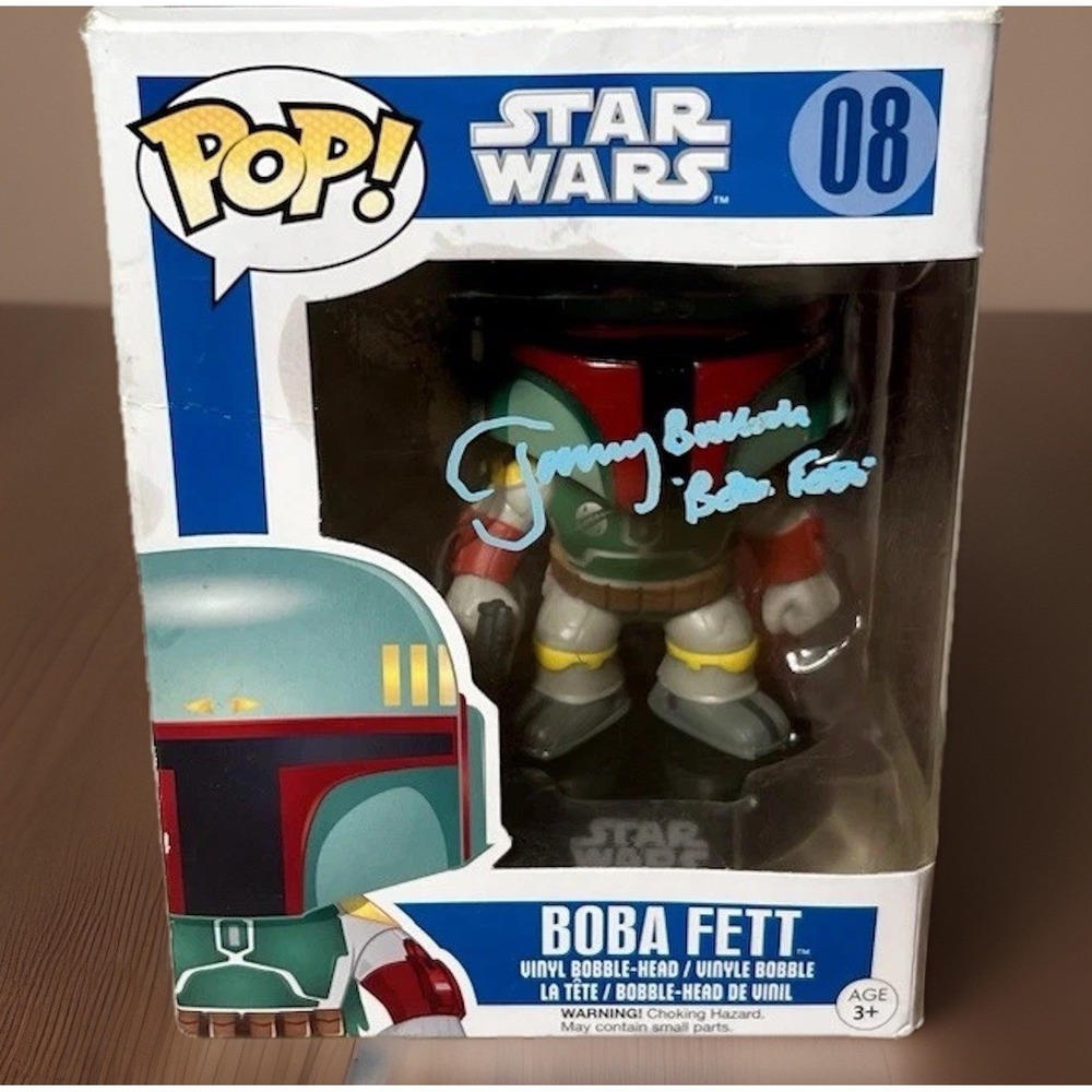 Funko Pop! Star Wars Boba Fett 08 - Series 2 Autographed ✍️ by Jeremy Bulloch 🔥